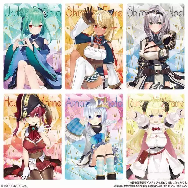 「バンダイ「ホロライブ ウエハース」8月22日から再販売、宝鐘マリン・兎田ぺこら・白上フブキなど30人、グループカードは豪華な箔押し仕様」の画像