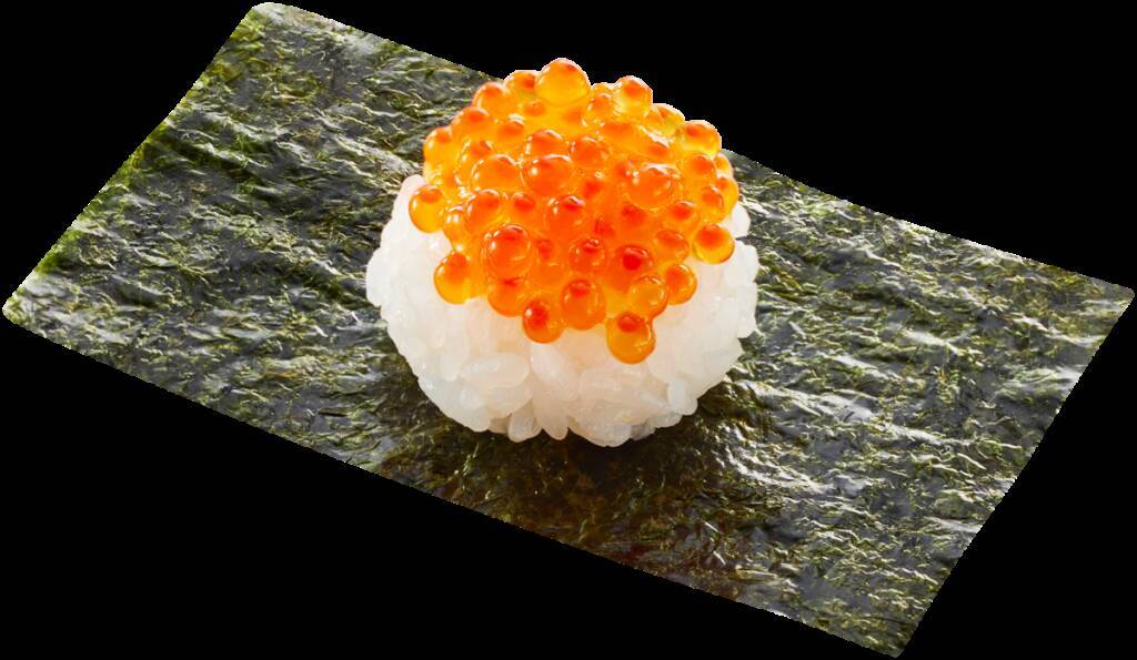 「“北欧サーモンいくら”包み」110円、「うに軍艦」190円　「かっぱの贅沢うにいくら祭り」開催