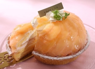 アンテノール「桃フェスタ」開催、まるごと桃ケーキや桃のショートケーキなど販売