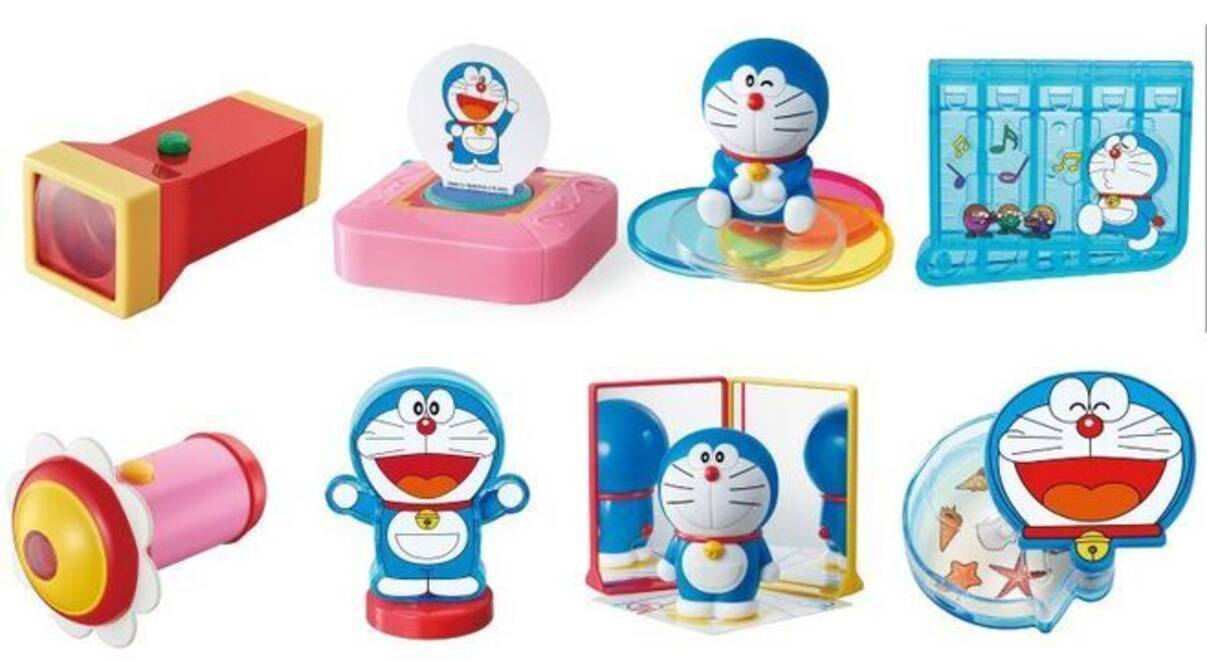 ハッピーセット×ドラえもん“わくわくじゆう研究”第3弾、色の実験・金属 