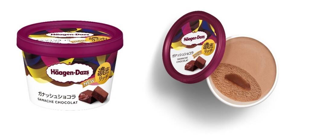 なめらかで濃密なガナッシュを層状に入れたアイス「ガナッシュショコラ」、ミニカップ定番品に仲間入り【ハーゲンダッツ】
