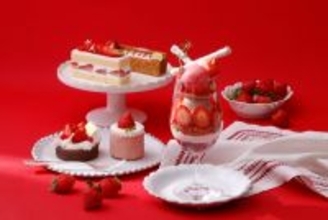 苺の新作パフェにあまおうのショートケーキ、タルト、ミルフィーユ、ムースまで　期間限定の「苺フェア」が開催
