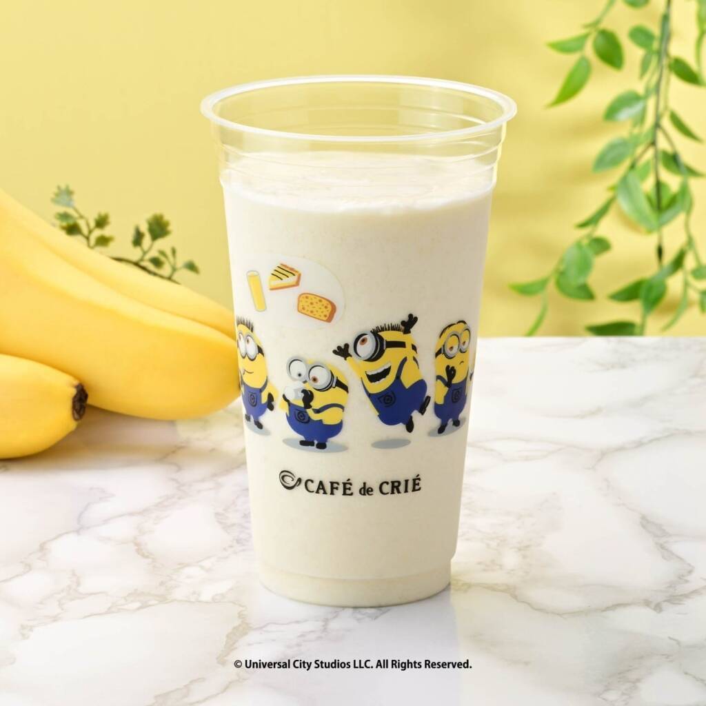 【カフェ･ド･クリエ×ミニオン】バナナスムージーなどコラボメニュー計2品を発売、限定グッズのプレゼントキャンペーンも
