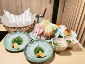 【会計15％オフ】国産「とらふぐ」が主役の専門店が誕生　てっさ、ふぐ唐揚げ、ふぐ鍋、焼きふぐ、ヒレ酒…「ふぐ尽くし」の食体験
