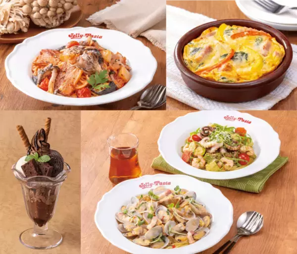 「ジョリーパスタの秋冬グランドメニュー 世界最小パスタを使用したサラダや新作ピッツァ、チョコレートづくしのドルチェなど」の画像