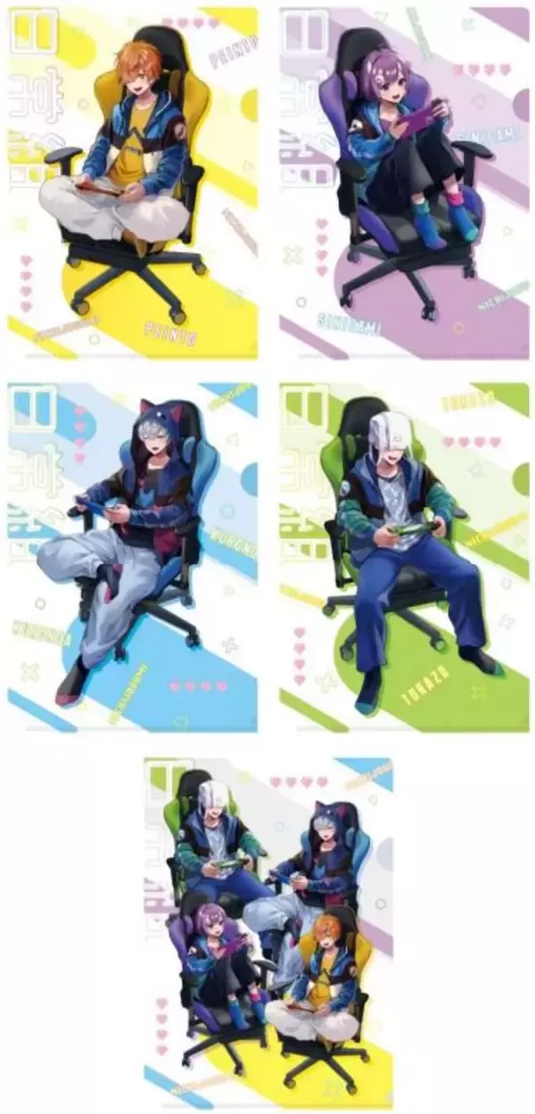 「ローソン 日常組マグネット付き「明治チョコレートBOX」発売“ぺいんと×ハイミルク、しにがみ×ストロベリー、クロノア×ブラック、トラゾー×抹茶”と全員集合“ミルクチョコ”」の画像