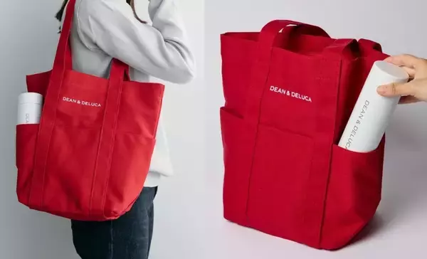 「DEAN & DELUCA「福袋2026」受付開始、赤い限定トートにクッキー缶･ボトル･ポップコーンなど詰め合わせ」の画像
