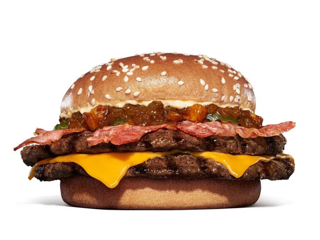 【バーガーキング】特製スモークベーコンソースで楽しむ「ベーコンダブルビーフ」「オニオンリングダブルビーフ」発売