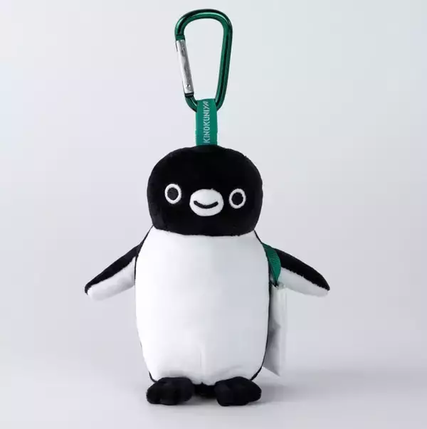 紀ノ国屋「Suicaのペンギンマスコットバッグ」発売　中にエコバッグ入り、グリーン・レッド・ネイビーの3色