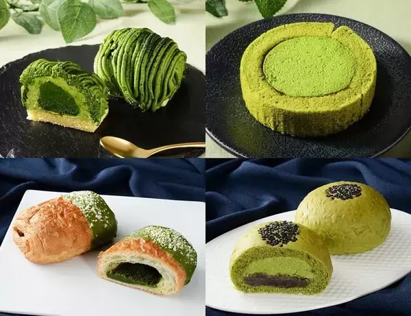 「ローソン「お抹茶タルト＆お抹茶ミルクレープ」「お抹茶くずもちもち食感ロール」「お抹茶ガトーショコラ」「和パフェお抹茶白玉」一斉発売」の画像