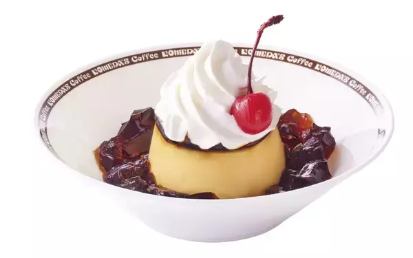 【コメダ珈琲店】「珈琲所のプリン」が新レギュラーメニューに/コクあまプリンに自家製珈琲ジェリーとホイップクリームをトッピング