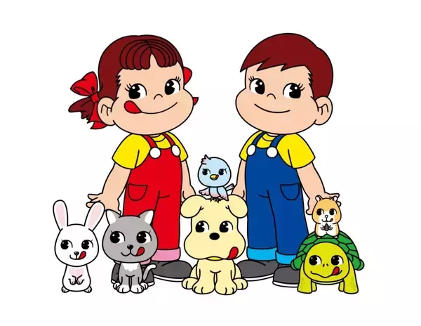 「不二家に新キャラクターが登場！　「ペコちゃんポコちゃんとゆかいな仲間たち」」の画像