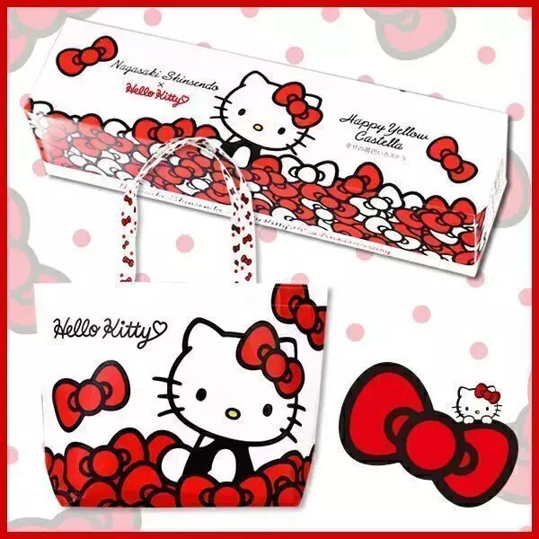 「2022年「サンリオ福袋」第3弾予約は元日から、ハローキティと「幸せの黄色いカステラ」長崎心泉堂がコラボ」の画像