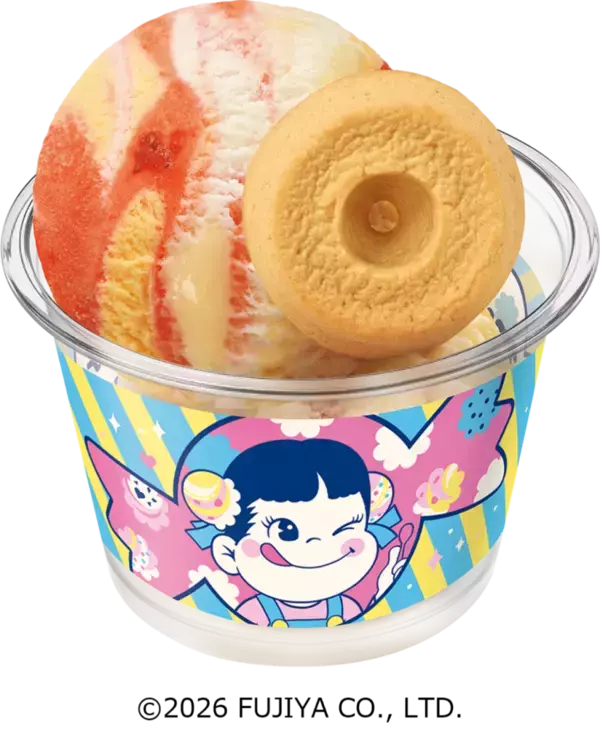 「【不二家×サーティワン】75周年「ミルキー」とコラボ　ミルキー風味のアイスやコラボアイスを表現した菓子など、9月1日から」の画像