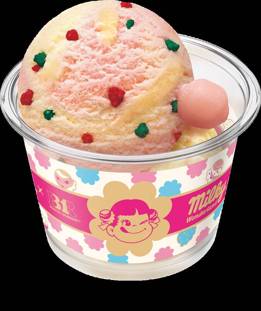 【不二家×サーティワン】75周年「ミルキー」とコラボ　ミルキー風味のアイスやコラボアイスを表現した菓子など、9月1日から