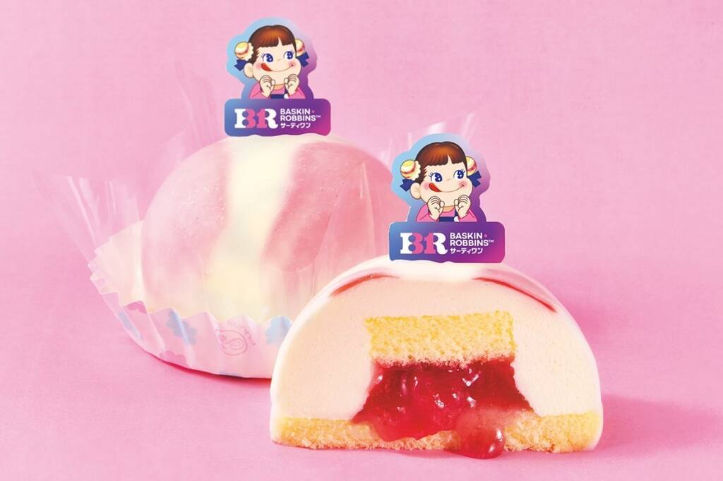【不二家×サーティワン】75周年「ミルキー」とコラボ　ミルキー風味のアイスやコラボアイスを表現した菓子など、9月1日から