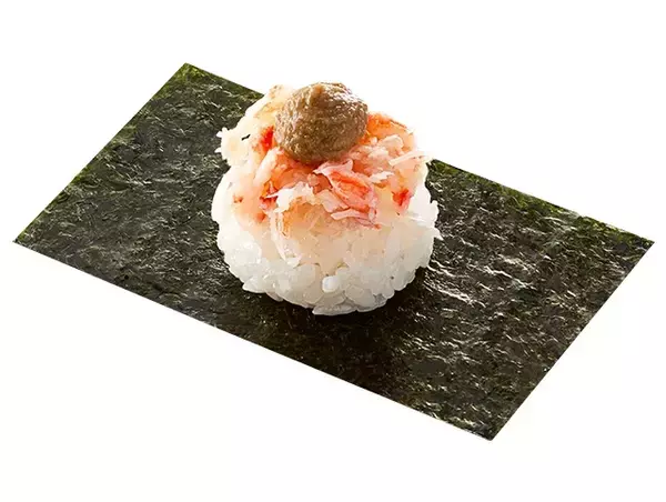 「『ずわい蟹ほぐし身包み』一貫110円、『蟹いくらの合盛り軍艦』二貫290円など/ずわい蟹がお得に食べられる「かっぱの豪華かに祭り」開催」の画像