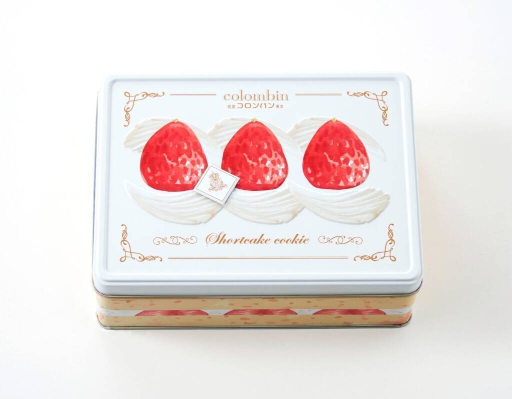 “まるでショートケーキ”なクッキー缶「ショートケーキクッキー」を期間限定で販売【コロンバン】
