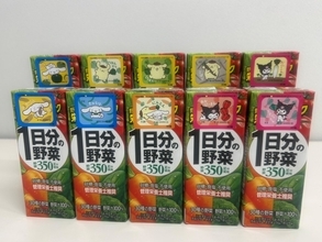 野菜飲料に“推し活”を導入、伊藤園×サンリオ、30種シールで新たな顧客層にアプローチ