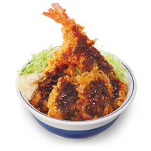 かつや、秋の「海鮮フライ」登場　史上最大級の大海老・広島県産牡蠣・イカを丼と定食に