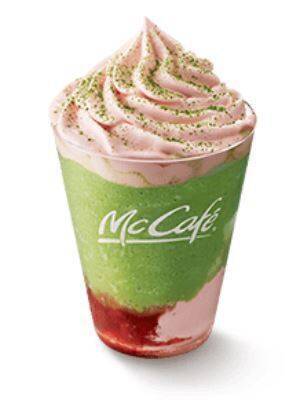 マクドナルド「いちご宇治抹茶フラッペ」3年ぶり再登場、「宇治抹茶モンブランタルト」も発売、マックカフェ限定で