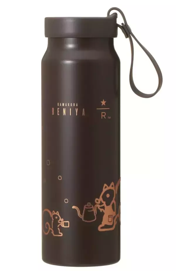 「スタバ「ロースタリー 東京」×鎌倉紅谷「クルミッ子」コラボ新作4品　ステンレスボトル・マグなど発売」の画像