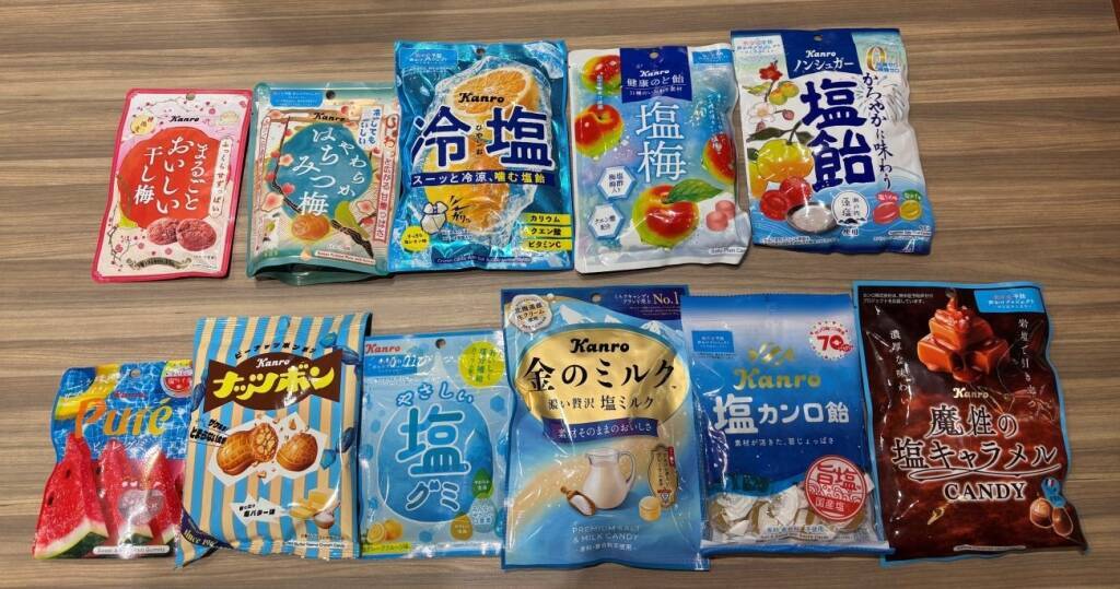 猛暑で塩入りキャンディが好調　塩あめ、タブレットに加えグミも登場