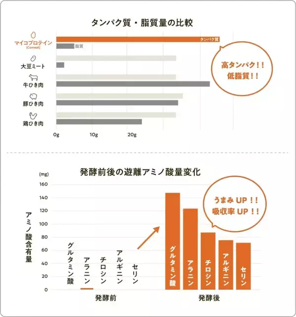 「アグロルーデンス、米由来のマイコプロテインComeatで代替肉市場へ訴求」の画像