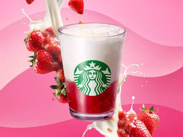 「スタバ新作、果肉ごろっと「イチゴミルク」登場　チョコフラペチーノ＆限定ネイルも」の画像