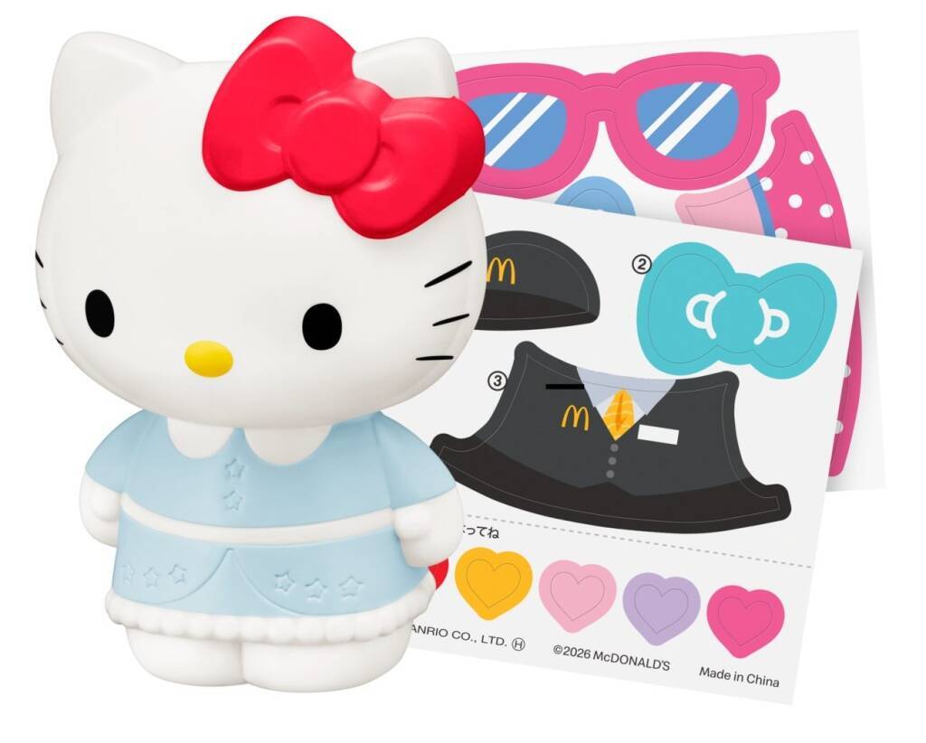 【ハッピーセット】サンリオ＆トミカ登場　キティ着せ替えやハンバーガーカーも