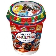 セブン-イレブン限定 チロルチョコ「クリスマスカップ」発売、冬季限定商品を含む40個入り