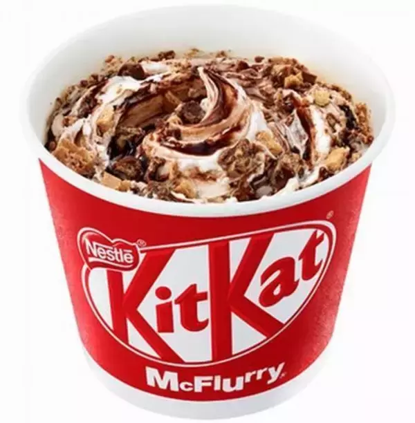 「マックフルーリー キットカット」発売、7年ぶりコラボ、CMにアンジュルム上國料萌衣/マクドナルド