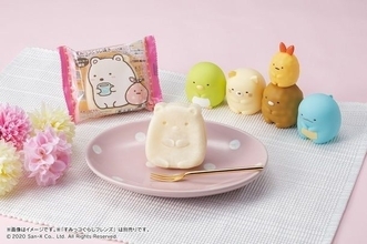 ファミマ限定「もちもちすみっコぐらし焼き」“しろくま”発売、ミルク味のクリーム入り/バンダイ