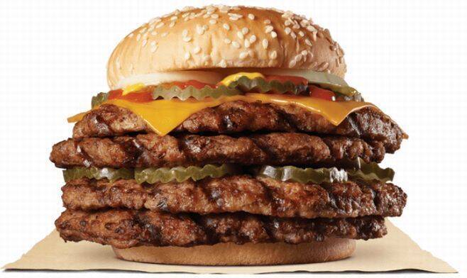 バーガーキング、ビーフ499g「ストロング超ワンパウンドビーフバーガー」テイクアウト・デリバリー限定発売、”最後のひと口まで刺激的”