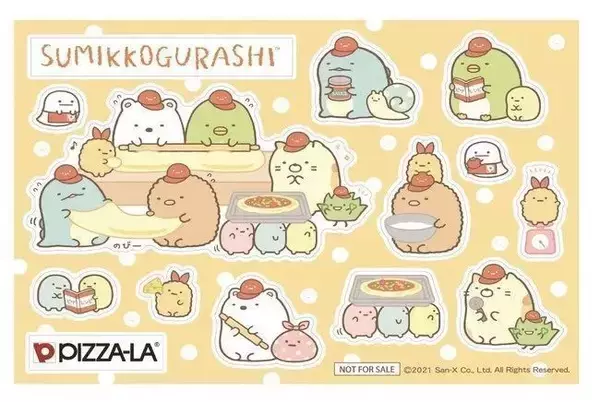 「ピザーラ「すみっコぐらしボウル皿」とシール付き220円“スペシャルパック”登場、「しろくま」「ぺんぎん?」たちがピザ作り、「ねこ」「たぴおか」などもデザイン」の画像