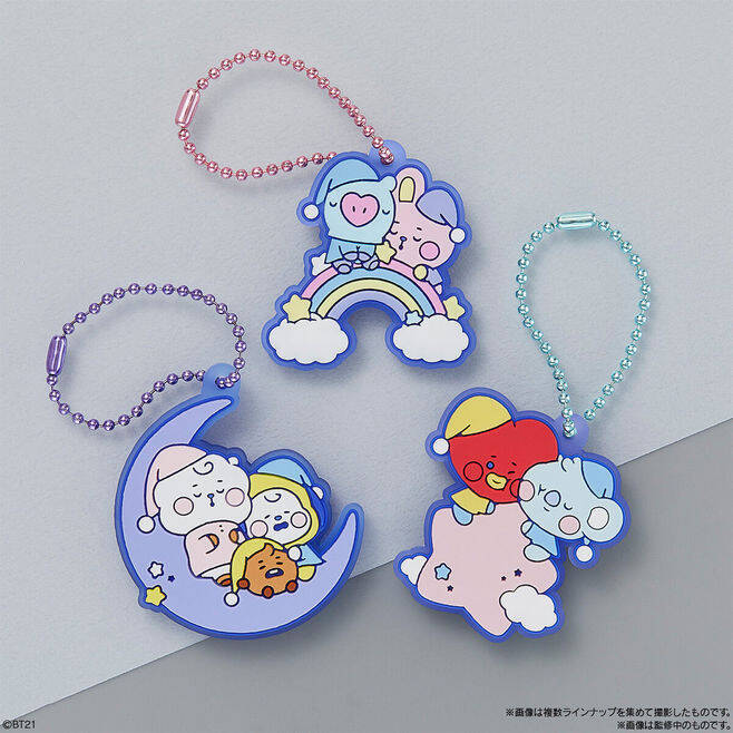 「BT21ぷっくりラバマスグミ」発売、BTS×LINE FRIENDSコラボキャラの“BABY”デザインラバーマスコット全14種類