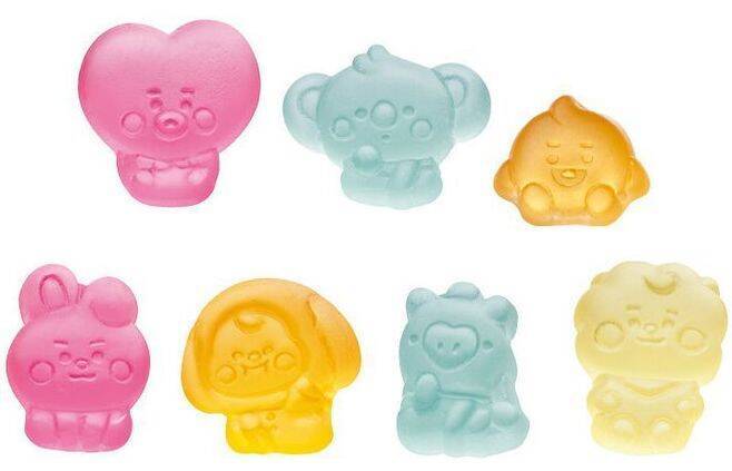 「BT21ぷっくりラバマスグミ」発売、BTS×LINE FRIENDSコラボキャラの“BABY”デザインラバーマスコット全14種類