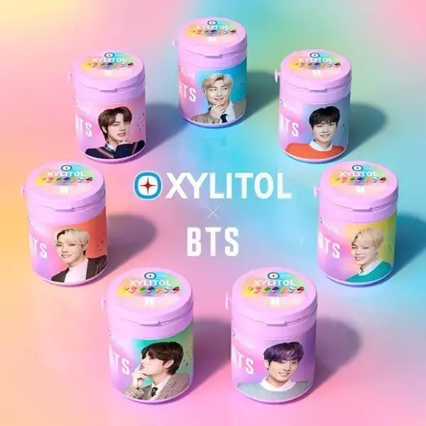 「BTS×キシリトールガム「ベリーミックス7」「ピーチ」計14パッケージ10月発売へ、各社のBTSコラボも話題化続々」の画像