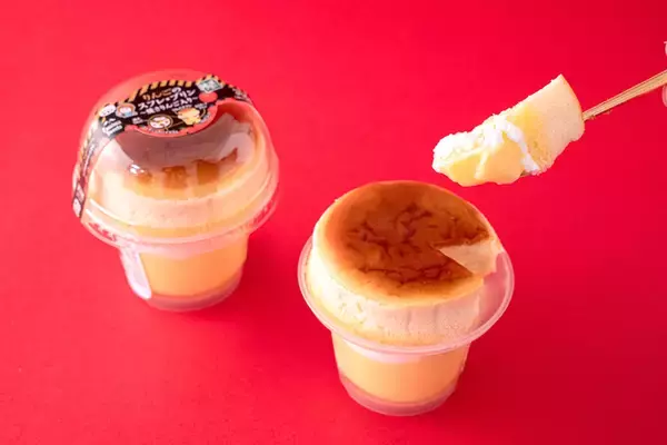 「ファミマ 地域限定「スフレ・プリン」チョコバナナ・レモンチーズ・りんご・ホットケーキ・塩コクっとう・紅芋とチョコ同時発売、全国の店舗スタッフが考案/ファミリーマート」の画像