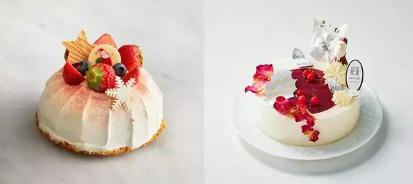 「「2021松屋のクリスマスケーキ」予約開始、松屋限定ミシュラン2つ星「NARISAWA」のケーキ、最高価格は2万7000円・千疋屋いちごのショートケーキ」の画像
