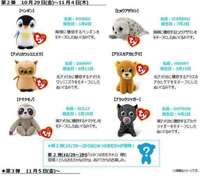 ハッピーセット Ty タイ せかいのどうぶつのぬいぐるみ ライオン パンダなど15種類登場 週末プレゼント シールブック も マクドナルド 21年 10月21日 エキサイトニュース 3 4