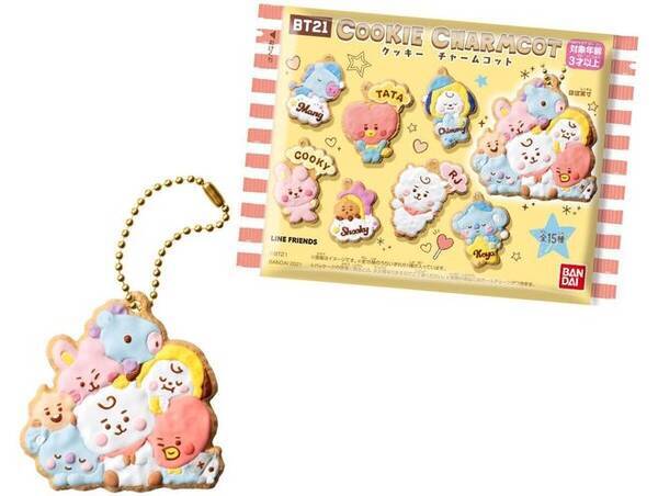 Bt21クッキーチャームコット 発売 Bts Line Friendsコラボキャラの可愛いチャーム15種類 バンダイ 21年10月23日 エキサイトニュース