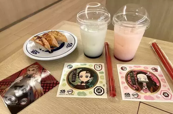 「くら寿司「鬼滅の刃」グッズ第1弾“下敷き”に義勇・しのぶ・煉獄や輝哉、店頭配布55万枚、11月3日から」の画像
