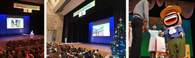 地方新聞社7社主催「クリスマスこども大会」北海道から鹿児島までの7会場8公演開催、協賛の明治が食育セミナー