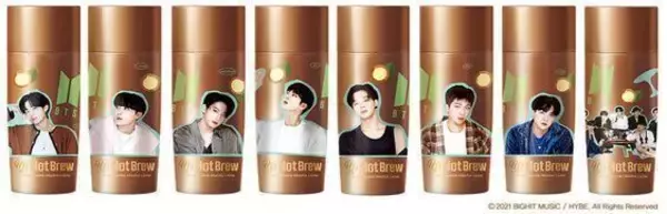 BTSコーヒー「ホットブリューマカダミアモカラテ」ファミマとブロコリストアで“世界で最初に”販売開始