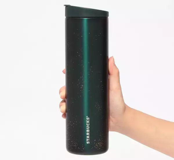 「【スタバ新作グッズ】グリーン×ゴールドの上品なボトルやマグカップを発売」の画像