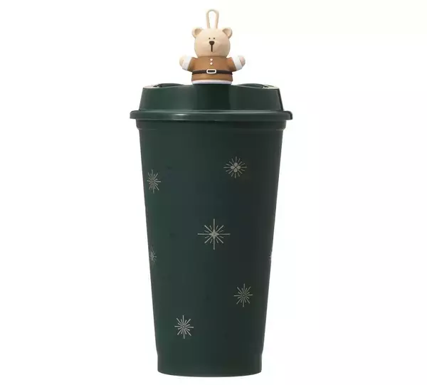 「【スタバ新作グッズ】グリーン×ゴールドの上品なボトルやマグカップを発売」の画像