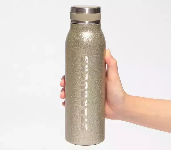 「【スタバ新作グッズ】グリーン×ゴールドの上品なボトルやマグカップを発売」の画像