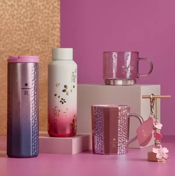 「スタバ桜グッズ2026登場　きらめく限定ボトル＆マグ発売」の画像