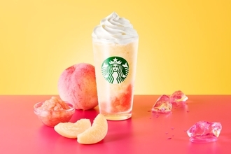 【スタバ】自分好みにカスタマイズできる『My フルーツ フラペチーノ』シリーズに「完熟白桃」追加、ベースドリンクには「フルーツミックス」も新登場